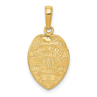 14k Police Officer Badge Pendant-D1232