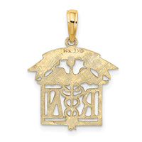 14k Registered Nurse Charm-D1234