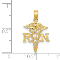 14k Polished R.N. Pendant-D1235