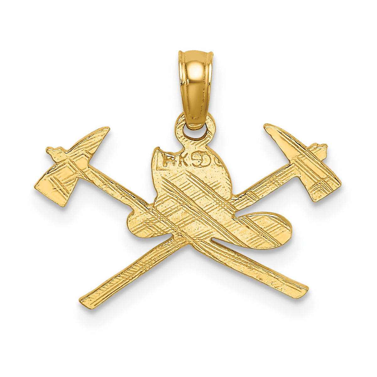 14k Fire Department Insignia Charm-D1237
