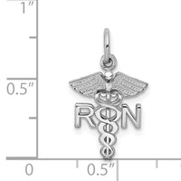 14k White Gold RN Charm-D1240