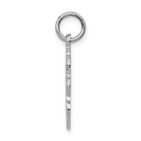 14k White Gold RN Registered Nurse Disc Charm-D1241