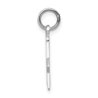 14k White Gold Polished & Textured Masonic Symbol Charm-D1250