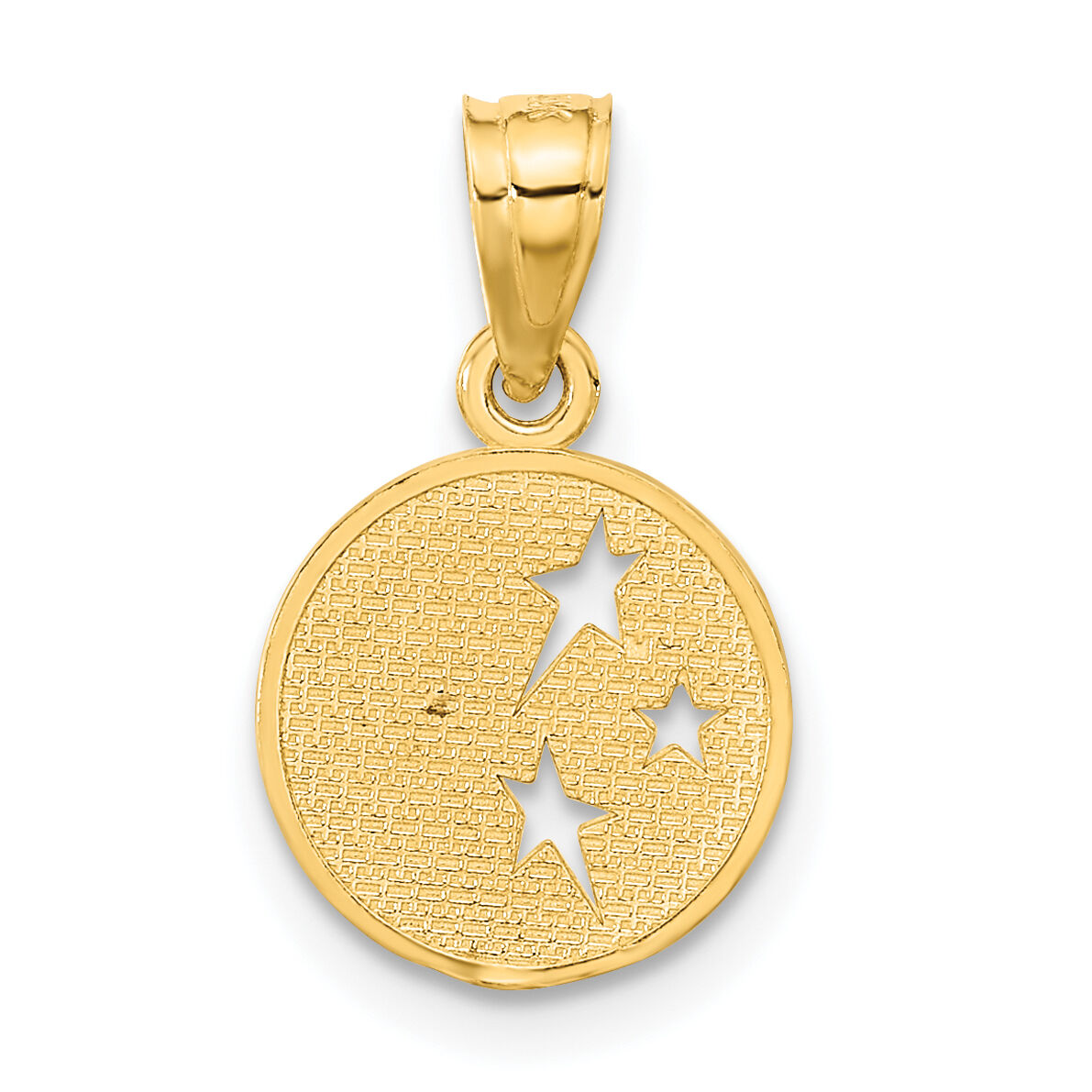 14k Moon and Stars Pendant-D1261