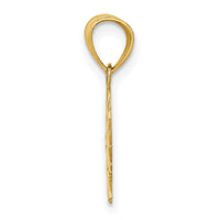 14k Polished Sun with Face Pendant-D1263