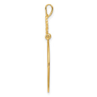 14k Polished 5-Heart Charm Holder-D1311