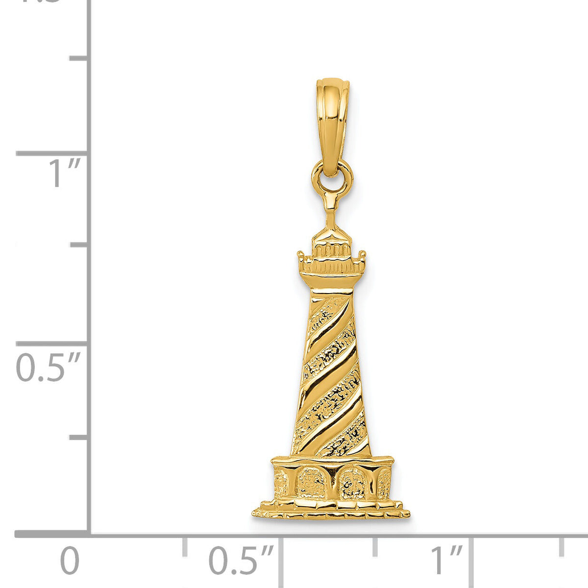14k Lighthouse Pendant-D1348