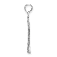 14K White Gold 2-D Cape Hatteras Lighthouse Charm-D1348W