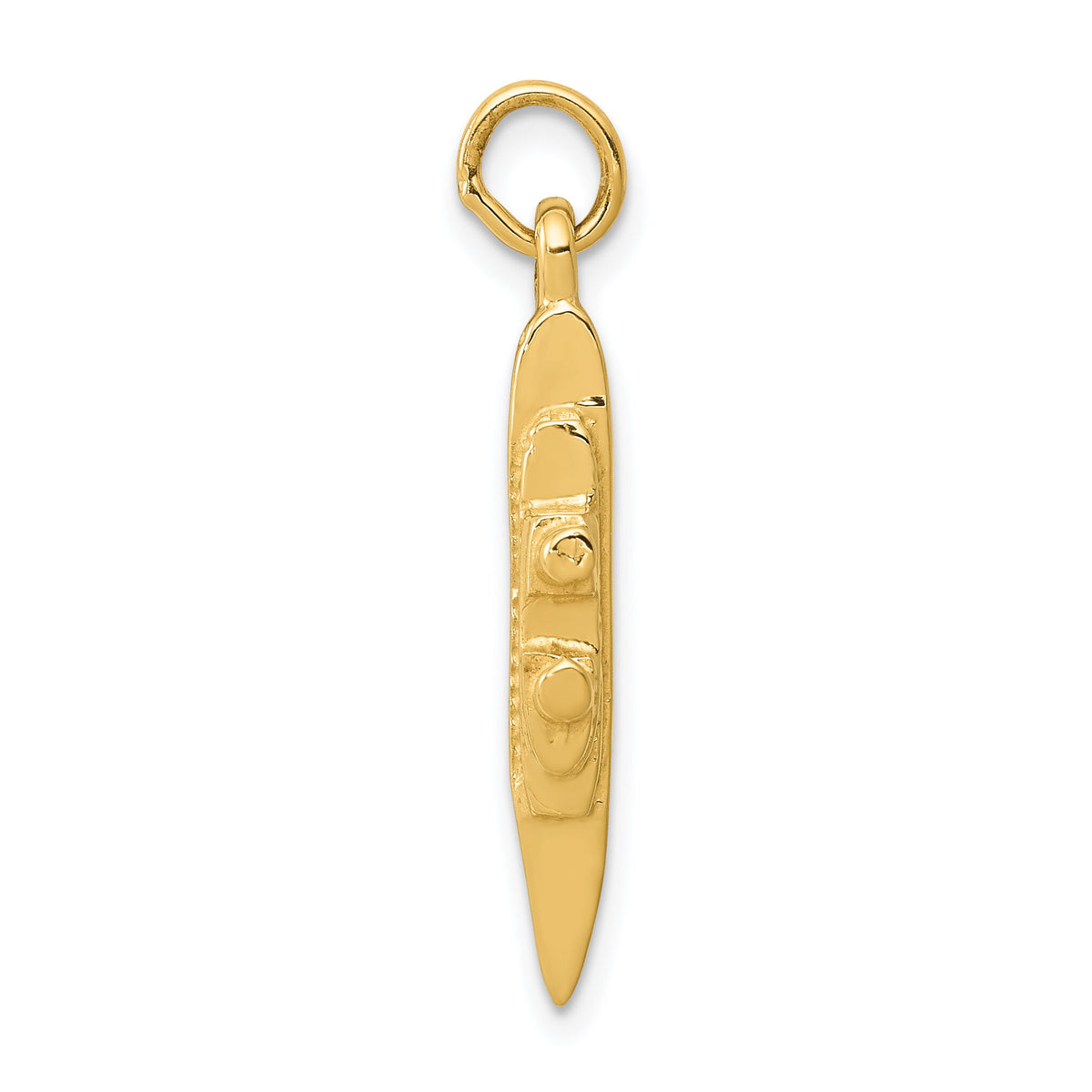 14k Solid Polished 3-D Cruise Ship Charm-D1361