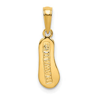 14k 3D HAWAII Flip-Flop Pendant-D1366