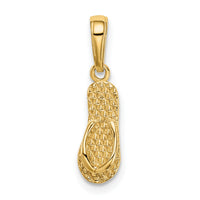14k 3D HAWAII Flip-Flop Pendant-D1366