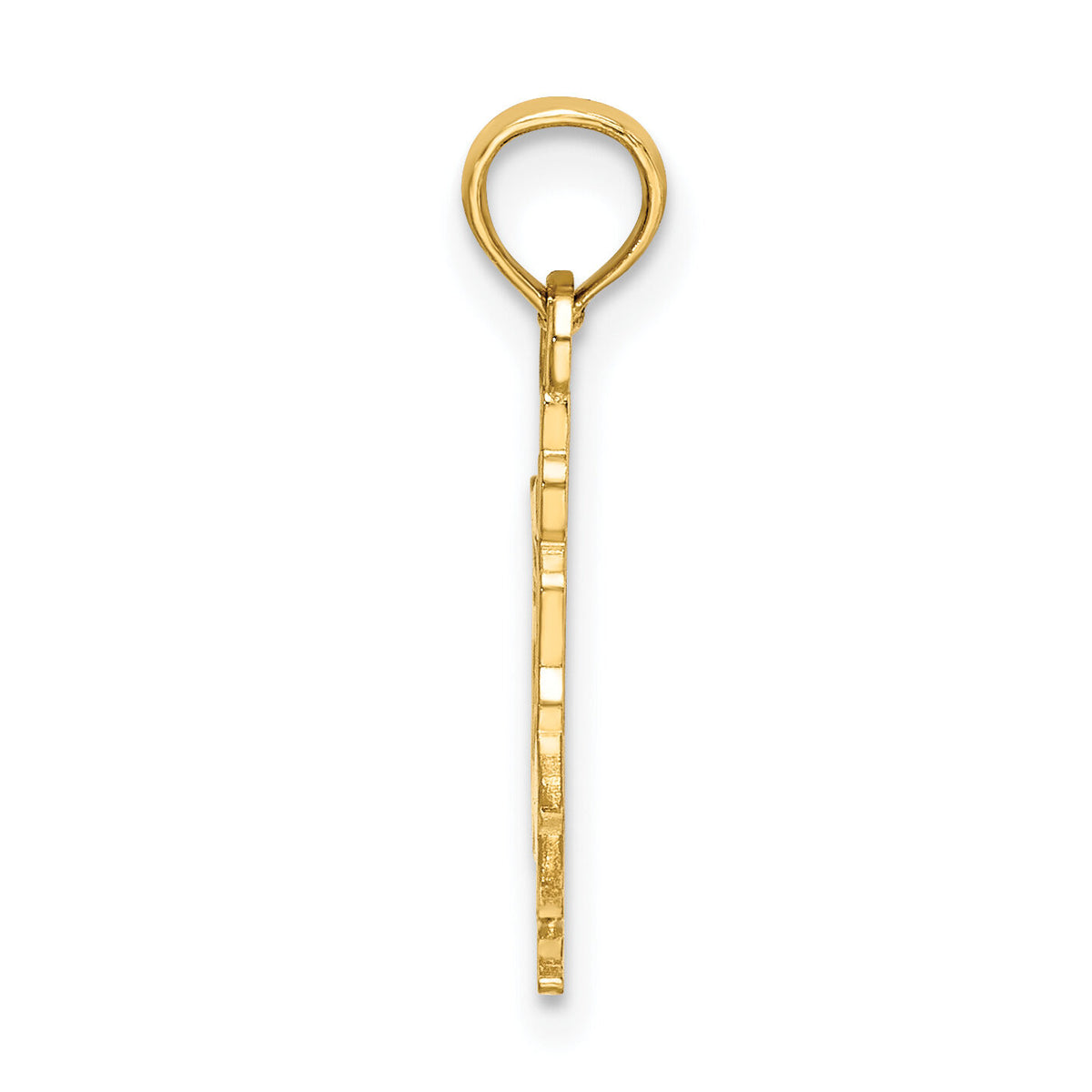 14k Solid Polished Gymnast Charm-D1448