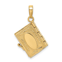 14K 3D Ten Commandments Bible Pendant-D1501