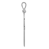14k White Gold Passion Cross Pendant-D1594