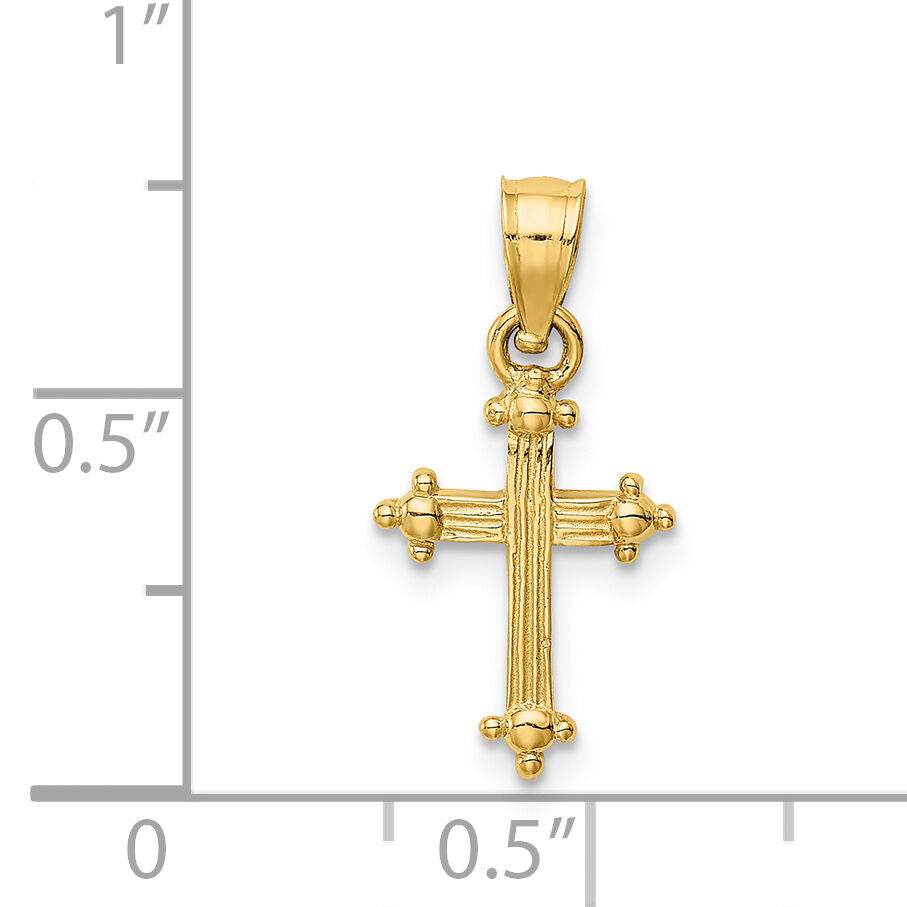 14k Small Cross Charm-D1617