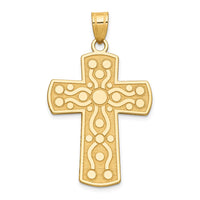 14k Cross Pendant w/Serenity Prayer on Back-D1633