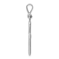 14k White Gold Ankh Cross Pendant-D1635
