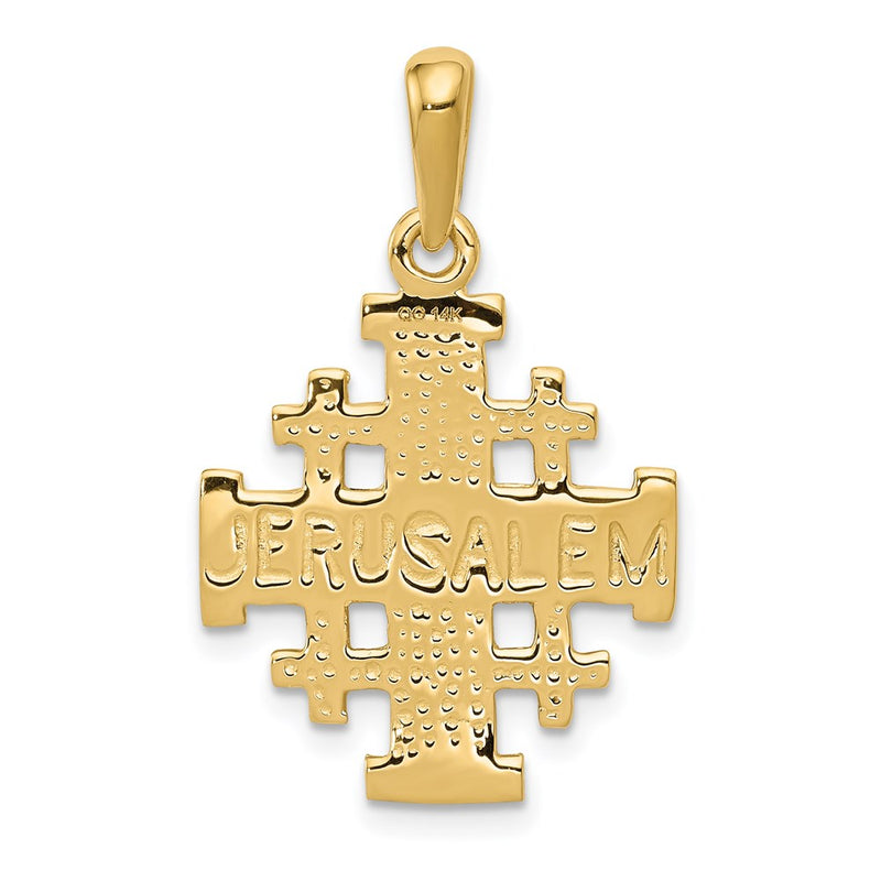 14k Jerusalem Cross Pendant-D1656