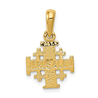 14k Jerusalem Cross Charm-D1659