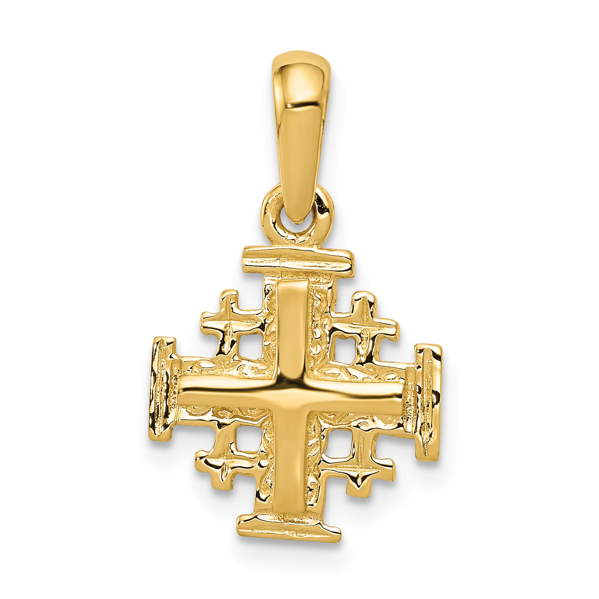 14k Jerusalem Cross Charm-D1659