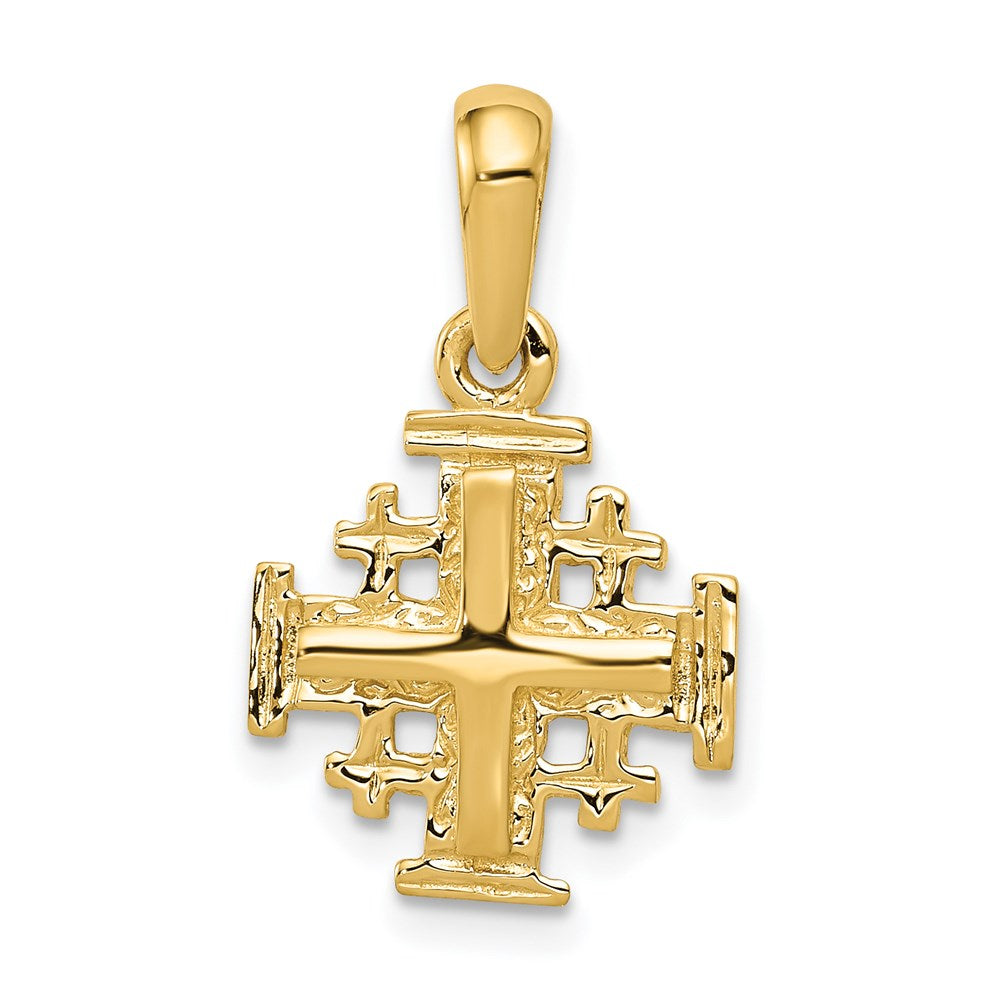 14k Jerusalem Cross Charm-D1659