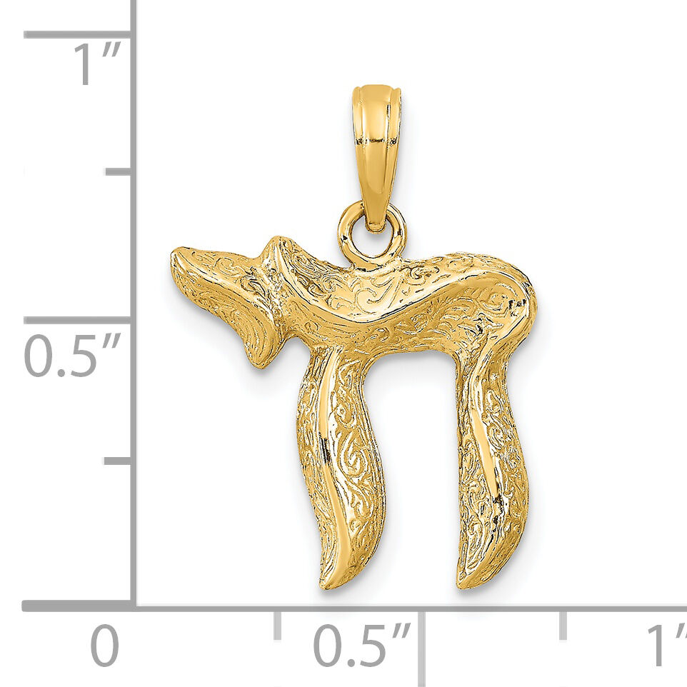 14k Chai Pendant-D1702