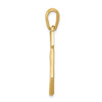 14k Filigree Chai Pendant-D1703