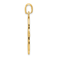 14k Filigree Chamseh Pendant-D1708