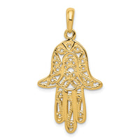 14k Filigree Chamseh Pendant-D1708
