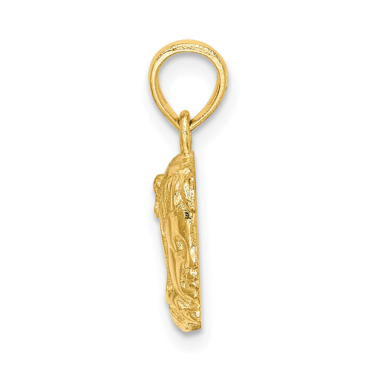 14k Girl Head Charm-D1717