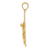 14k Crucifix Pendant-D172