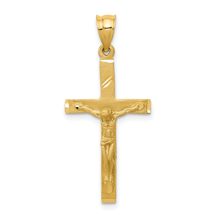14k Crucifix Pendant-D172
