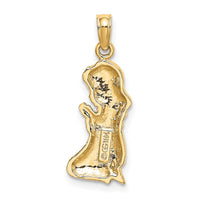 14k Praying Girl Charm-D1721