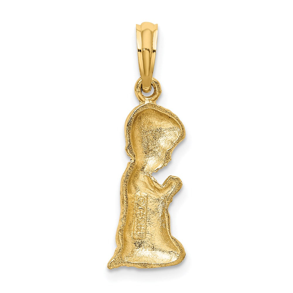 14k Praying Boy Charm-D1722