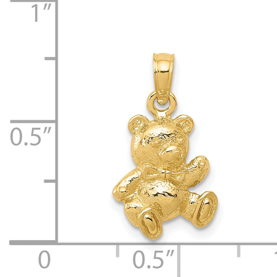14k Teddy Bear Charm-D1725