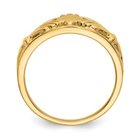 14k Polished Ladies Claddagh Ring-D1857