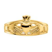 14k Polished Ladies Claddagh Ring-D1857