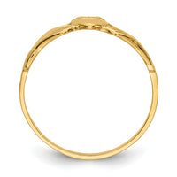 14k Polished Ladies Claddagh Ring-D1862