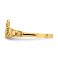 14k Polished Ladies Claddagh Ring-D1862