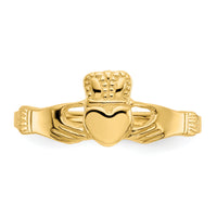 14k Polished Ladies Claddagh Ring-D1862