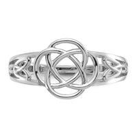 14k White Gold Ladies Celtic Knot Ring-D1871