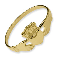 14k Polished Ladies Claddagh Ring-D1875