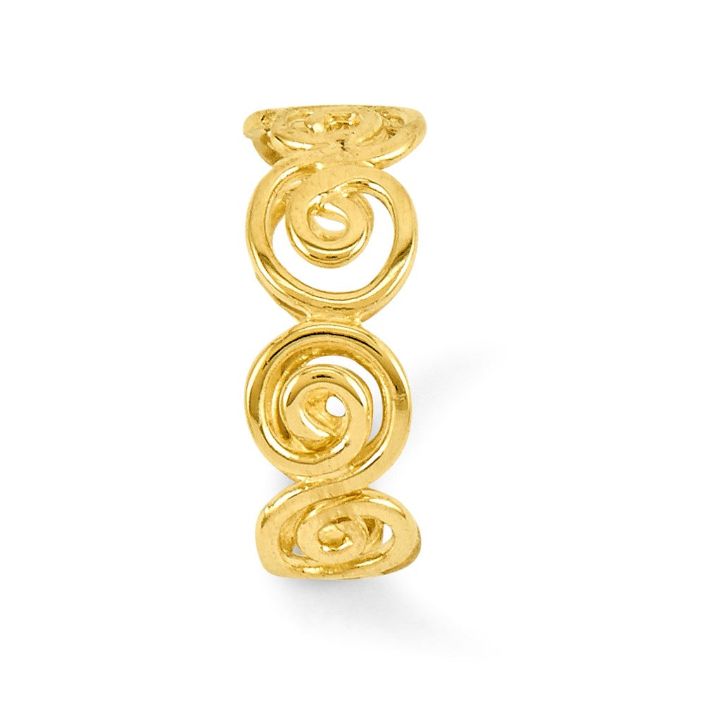 14k Scroll Toe Ring-D1943