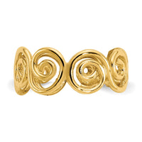 14k Scroll Toe Ring-D1943