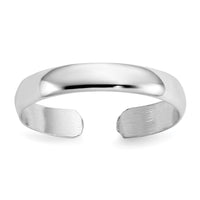 14k White Gold High Polished Toe Ring-D1954