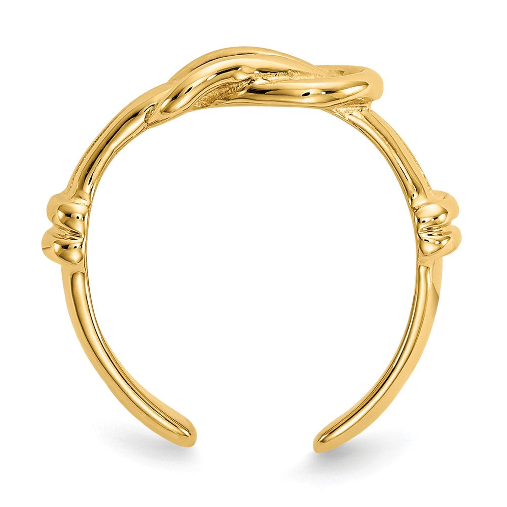 14k Love Knot Toe Ring-D1958