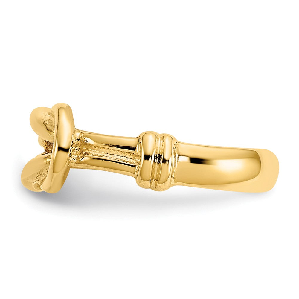 14k Love Knot Toe Ring-D1958