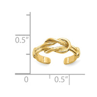 14k Love Knot Toe Ring-D1958