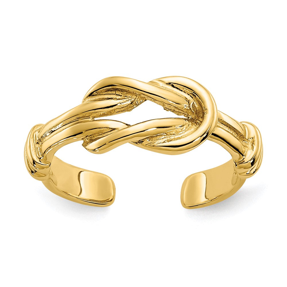 14k Love Knot Toe Ring-D1958