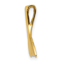 14k 3-D Polished Whale Tail Slide-D2